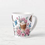 Iced Coffee & Butterfly Floral Milchtasse (Rechte Ecke)