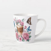 Iced Coffee & Butterfly Floral Milchtasse (Rechts)