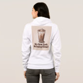 Iced Coffee & City Chaos New York City Hoodie (Schwarz voll)