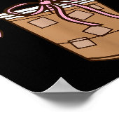 Iced Coffee Quote Saying Sarcastic Nk Girly Bow He Poster (Ecke)