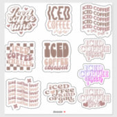 Iced Coffee Stickpack NIEDLICH Aufkleber (Blatt)