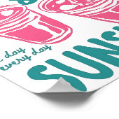 Iced Coffee & Sunshine Poster (Ecke)