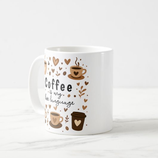 Iced Coffee Trendy Lover Gift Kaffeetasse (Vorderseite Links)