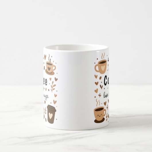 Iced Coffee Trendy Lover Gift Kaffeetasse (Mittel)