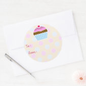 Iced Cupcake Gift Tag Sticker (Umschlag)