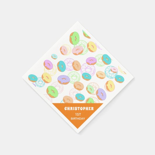 Iced Donuts Paper Napkin Serviette (Ecke)