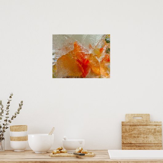 Iced Gladioli Poster (Küche)