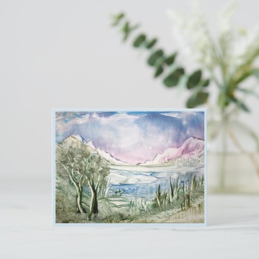 Iced Hills Postkarte (Stehend Vorderseite)