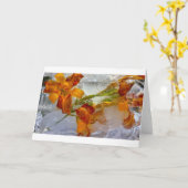 Iced Lilies, Karte (Gelbe Blume)