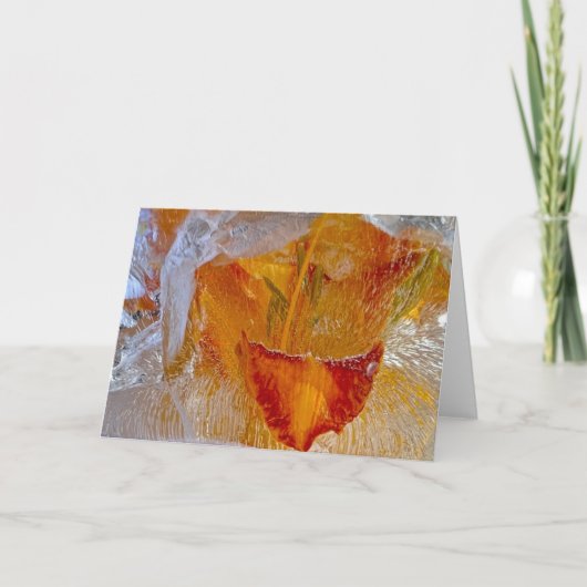 Iced Lilies, Karte (Vorderseite)