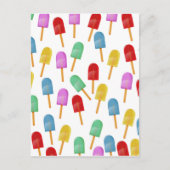 Iced Lolly pattern Postkarte (Vorderseite)