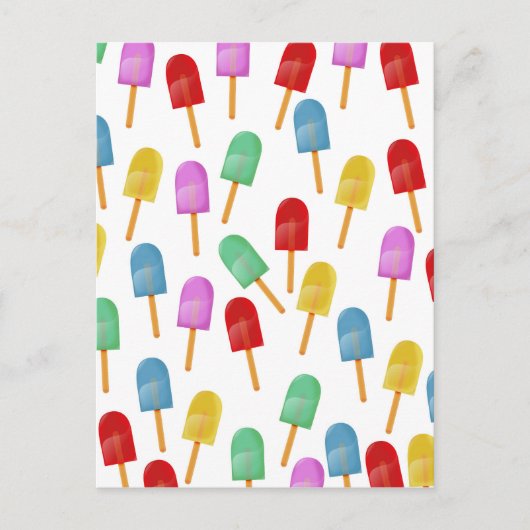 Iced Lolly pattern Postkarte (Vorderseite)