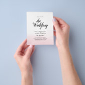 Iced Pink Ombre Wedite Invite Flyer (Gruppe)