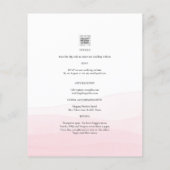 Iced Pink Ombre Wedite Invite Flyer (Hinten)