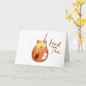 Iced Tea Karte (Gelbe Blume)