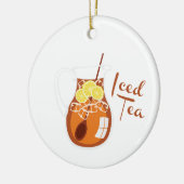 Iced Tea Keramik Ornament (Links)