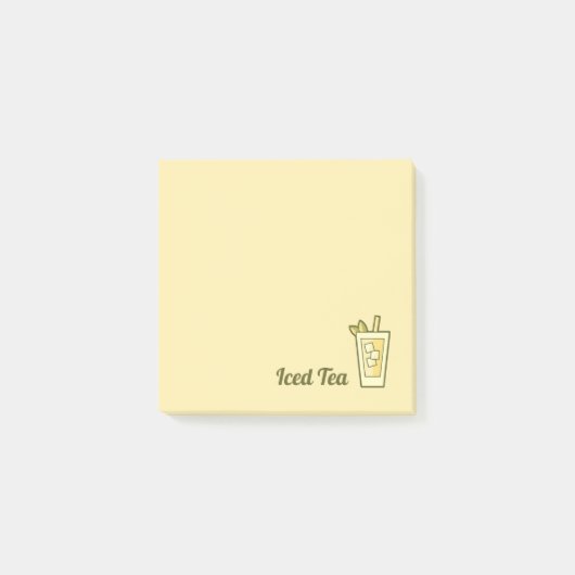 Iced Tea Post-it Klebezettel (Vorderseite)