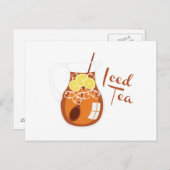 Iced Tea Postkarte (Vorne/Hinten)