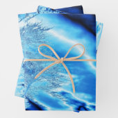 Iced Winter Tree Cobalt Blue Sky Geschenkpapier Set (Beispiel)