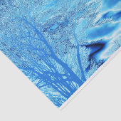 Iced Winter Tree Cobalt Blue Sky Seidenpapier (Ausschnitt)
