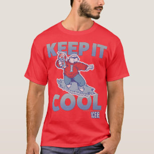 ICEE-Bär Behalten Coole Surf-Pose Premium T-Shirt