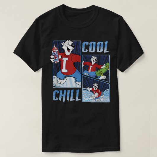 ICEE Cool Chill Bären Comic Panels T-Shirt (Design vorne)