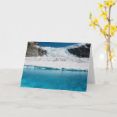 Icefall und See, Juneau Icefield (freier Raum nach Karte (Gelbe Blume)