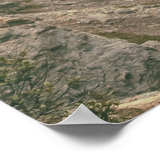 Icefield Parkway Road Poster (Ecke)