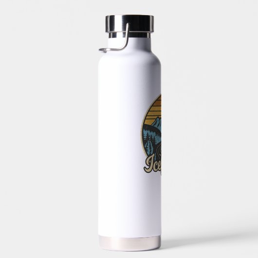 Icefields Parkway Alberta Canada Retro Trinkflasche (Rechts)