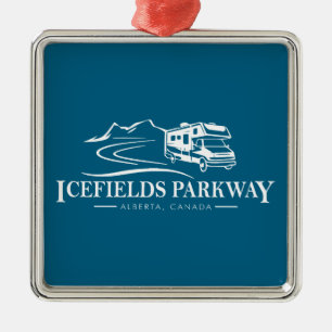 Icefields Parkway Alberta Freizeitfahrzeug Ornament Aus Metall
