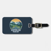 Icefields Parkway Alberta Kanada Vista Gepäckanhänger (Vorderseite horizontal)