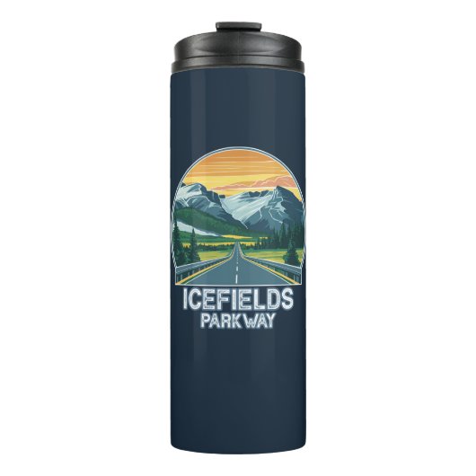Icefields Parkway Alberta Kanada Vista Thermosbecher (Vorderseite)
