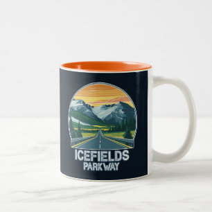 Icefields Parkway Alberta Kanada Vista Zweifarbige Tasse