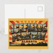 Icefields Parkway Alberta Panoramastraße Postkarte (Vorne/Hinten)