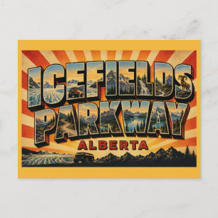 Icefields Parkway Alberta Panoramastraße Postkarte