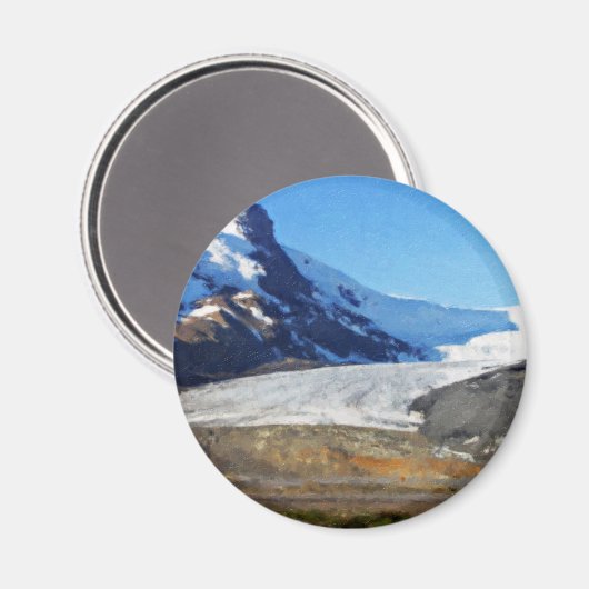 Icefields Parkway in Jasper Kanada Magnet (Vorderseite/Rückseite)