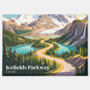 Icefields Parkway Kanada Magnet