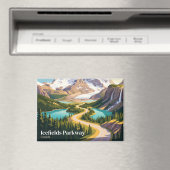 Icefields Parkway Kanada Magnet (In Situ (Geschirrspüler))