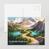 Icefields Parkway Kanada Postkarte (Vorne/Hinten)