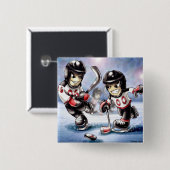 icehockey button (Vorne & Hinten)