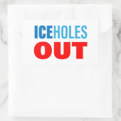 ICEholes OUT Rechteckiger Aufkleber (Tasche)