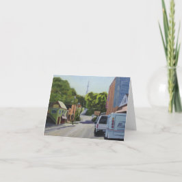 Icehouse Townscape Art Note Card Dankeskarte