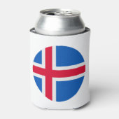 Iceland Flag Dosenkühler (Kanne Vorderseite)