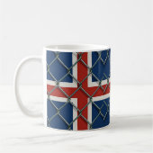 Iceland Flag Fence  Kaffeetasse (Links)