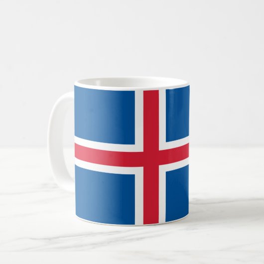 Iceland flag  kaffeetasse (Vorderseite Links)