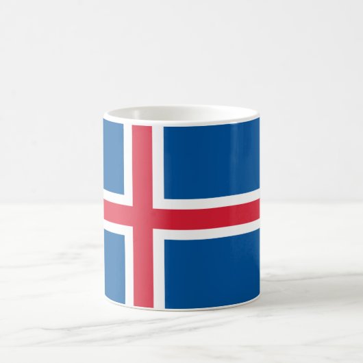 Iceland flag kaffeetasse (Mittel)