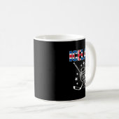Iceland Ice Hockey Lovers Jersey Icelandic Hockey Kaffeetasse (VorderseiteRechts)
