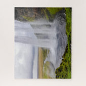 Iceland Jigsaw Puzzle - Seljalandsfoss Waterfall (Vertikal)
