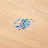 Iceland map acryleinladungen (Ablage )