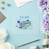 Iceland map acryleinladungen (In Situ (Hochzeit))